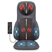 Comfier Shiatsu Neck Back Massage Seat Cushion with Heat, Adjustable Kneading Rolling Massage Chair Pad, Gift For Family