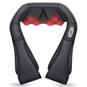 Comfier Shiatsu Shoulder Neck Massager with Heat, 4D Deep Kneading Back Massager Gifts for Men Women