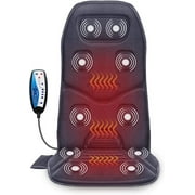 Comfier Vibration Massage Seat Cushion Back Massager with Heat Chair Pad Gifts for Men/Dad