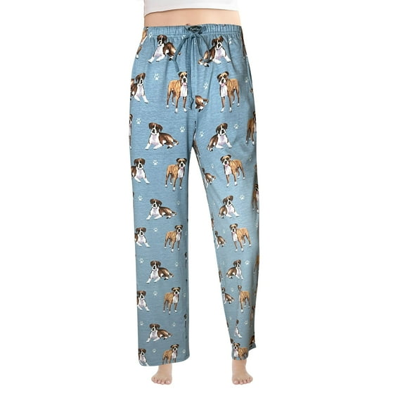 Comfies Boxer Unisex Cotton Blend Pajama Bottoms - Gift for Pet Lovers