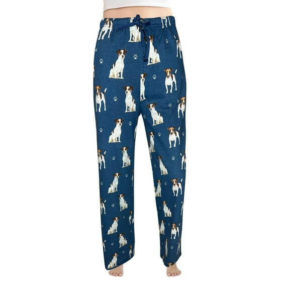 Comfies Jack Russell Unisex Cotton Blend Pajama Bottoms - Gift for Pet Lovers