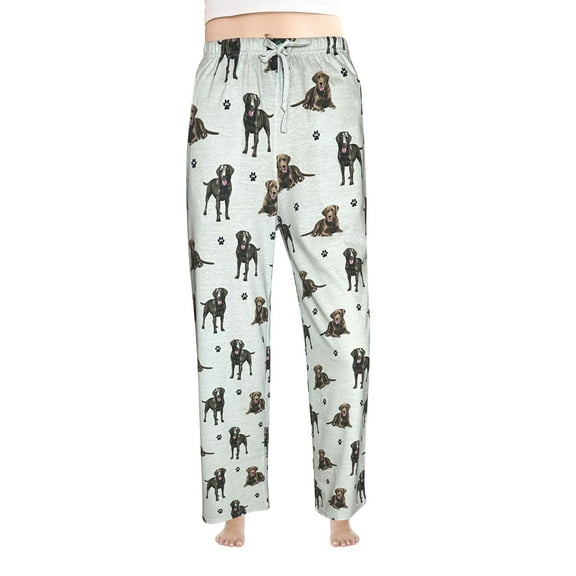 Comfies Labrador Chocolate Unisex Cotton Blend Pajama Bottoms - Gift for Pet Lovers