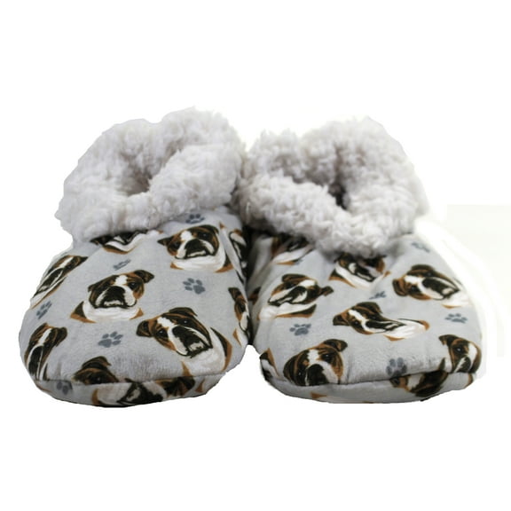 Comfies Super Soft Bulldog Slippers - Unisex - One Size Fits Most - Cozy House Slippers - Non Skid Bottom