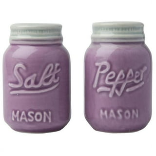 American Metalcraft MSP4 4 oz. Mason Jar Salt and Pepper Shaker Set