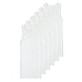 thumbnail image 1 of Comfneat Men's A-Shirts Tight Fit Tank Tops Cotton Spandex Undershirts, 6-Pack  (White, L), 1 of 4
