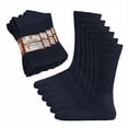 thumbnail image 1 of Comfora Diabetic Crew Socks for Men – 12 Pairs, Non-Binding, Seamless Toe, Soft Cotton Moisture-Wicking Socks, 1 of 5