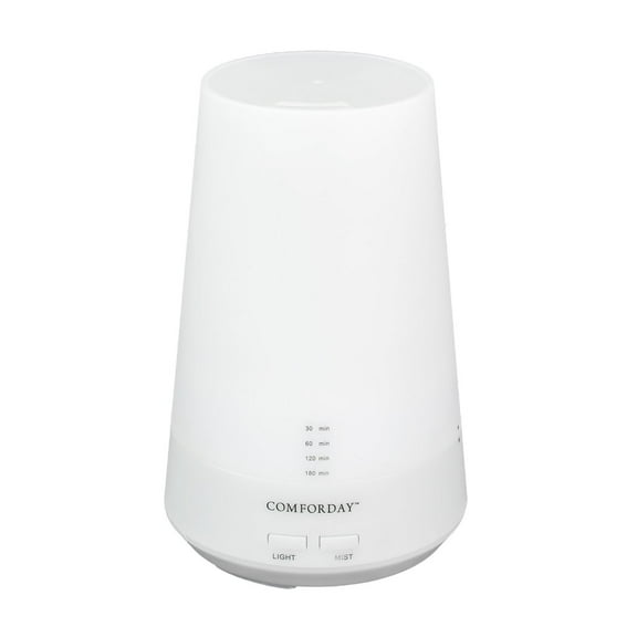 Comforday 100ml Water-less Auto Shut-off LED Ultrasonic Essential Oil Diffuser