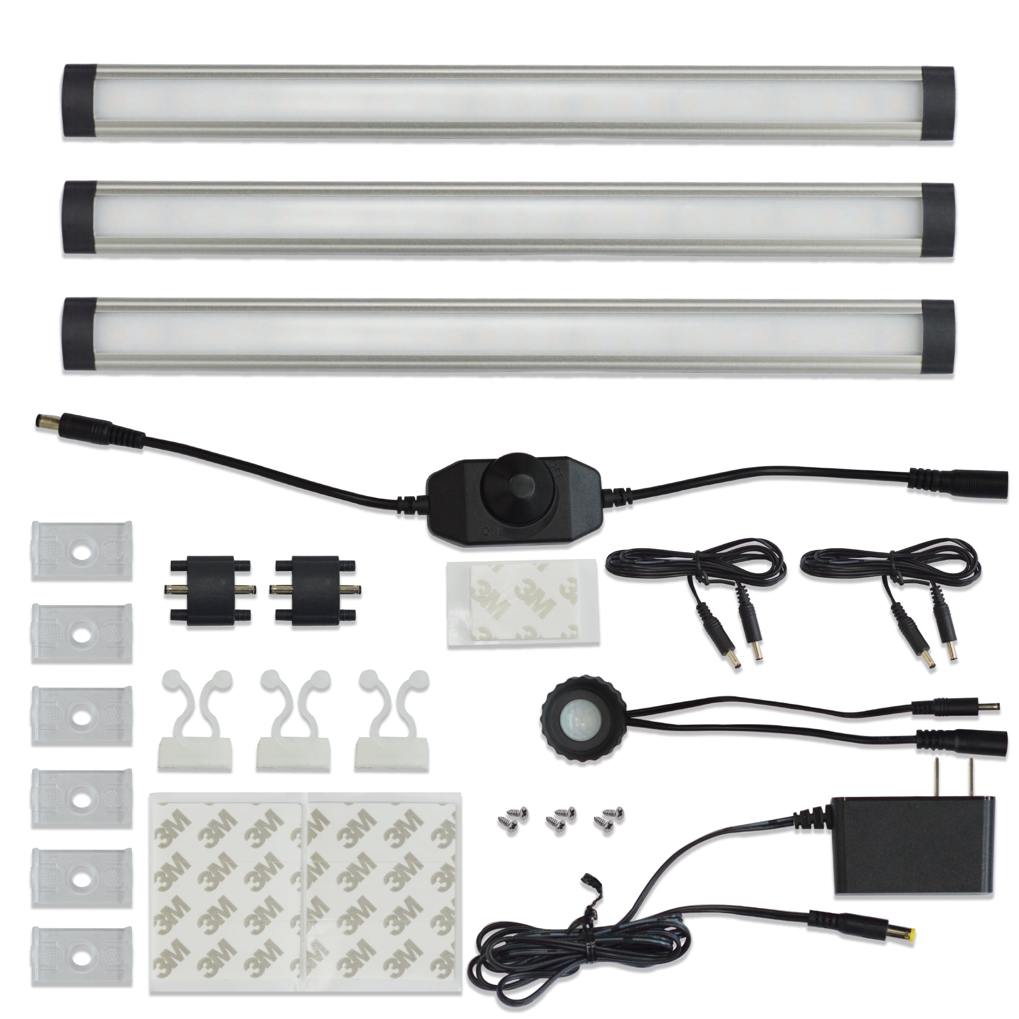 Comforday LED Under Cabinet Lights Kit Hardwired for Kitchen or Home Lighting