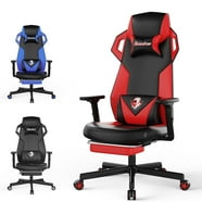 Dowinx PU Leather Gaming Chair with Massage Lumbar Support High Back ...