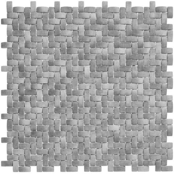 Comfort 0.37" x 0.87" Glass Herringbone / Chevron Mosaic Wall Tile