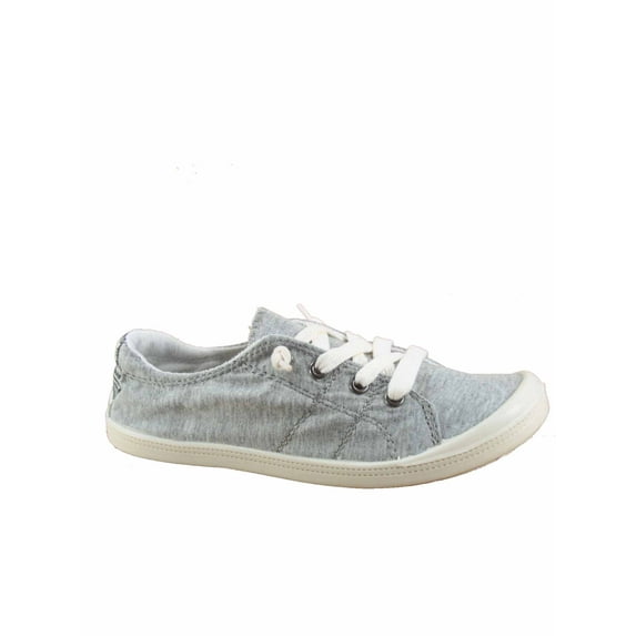 Comfort-1 Women's All Day Comfort Slip On Round Toe Flat Sneaker Shoes ( Grey, 6.5 )