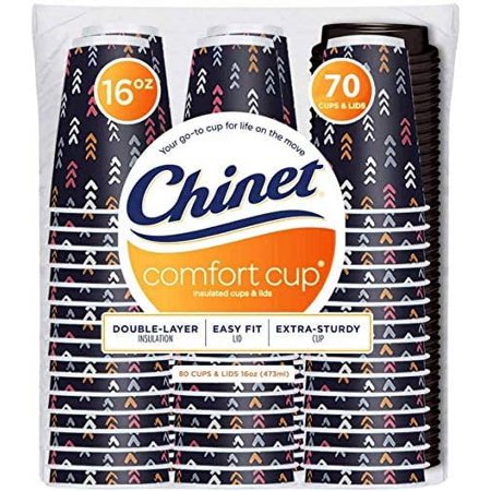 Comfort 16 oz Cups With Lids (70Count Each), 70Count