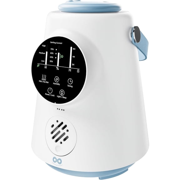 Comfort 2.5L Top Fill Humidifier – Upgraded Easy to Clean 20HR Runtime Cool Mist Air Moisturizer for Bedroom, Home, Nursery & Large Room, Whisper-Quiet Soothing Hydration for Baby & Kids
