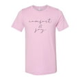 thumbnail image 1 of "Comfort And Joy, Christmas Shirt, Unisex Fit, Christmas T-shirt, Comfort And Joy Shirt, Sublimated Design, Christmas Gift, Rustic Shirt, Lilac, MEDIUM", 1 of 1
