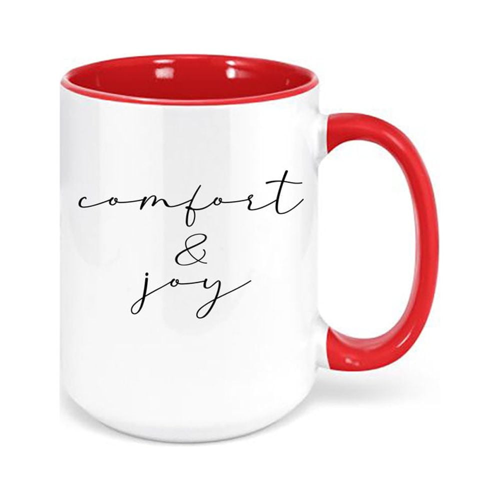 Comfort & Joy – Red Christmas Mug - 139Made, LLC
