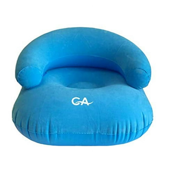 Comfort Axis Heavy Duty Inflatable Flocking Lounger Sofa, Wide Armrest Design, Outdoor/Indoor, Design for Kids, Perfect for Kids Room, Camping, Patio, or Living Room