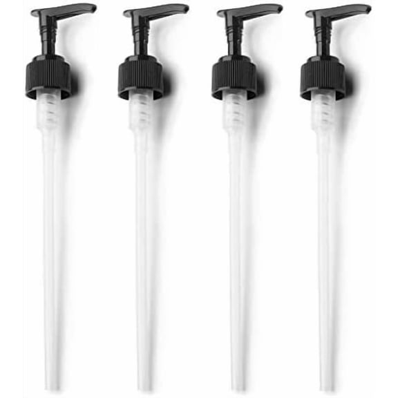 Comfort Axis Premium Standard Replacement Pumps for 16 oz Soap Dispensers/Lotion Bottles for 24/410 Neck Finish (Pack of 4)