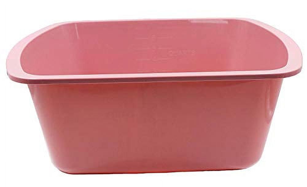 Comfort Axis Rectangular Plastic Wash Basin with Graduations, 6 Quart ...