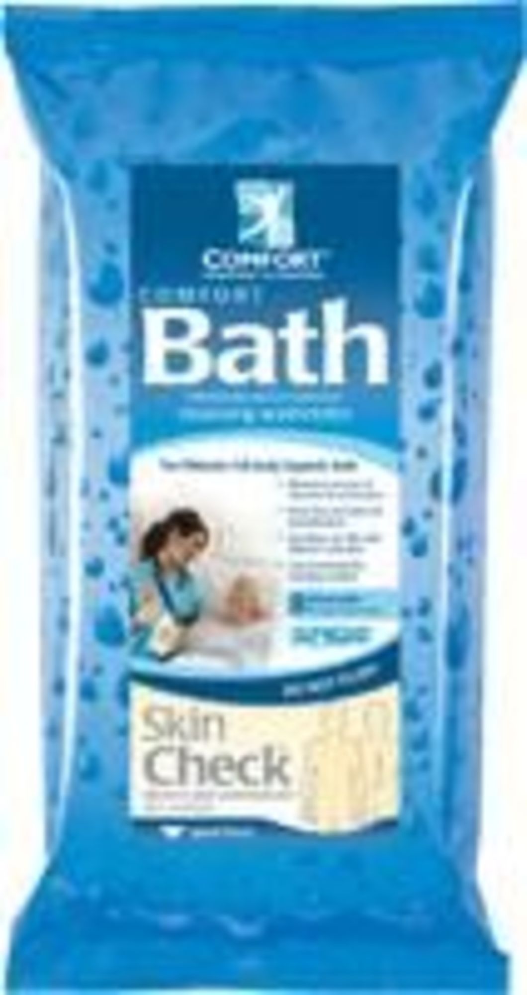 Comfort Bath Bath Wipe 8 X 8 Inch Soft Pack Aloe Scented Pack of 8 - image 1 of 4