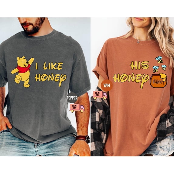 Comfort Bear Honey Shirt, Honeymoon Matching Tee