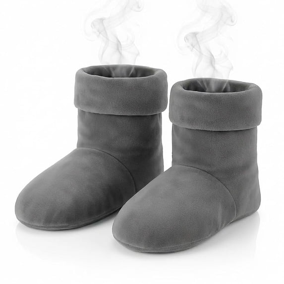Comfort Booties, Charcoal