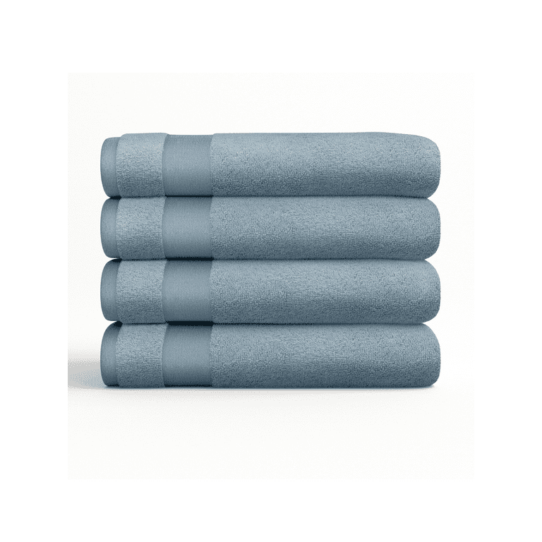 Comfort Canopy - White 4 Pack 100% Cotton Bathroom Essential Towels 