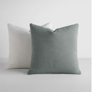 2-Pack Cotton Slub Decor Throw Pillows in Solids by Comfort Canopy