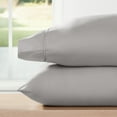thumbnail image 1 of Super Soft Pillowcase 2-Pack Set Light Gray Standard/Queen Size Bedding by Comfort Canopy, 1 of 13