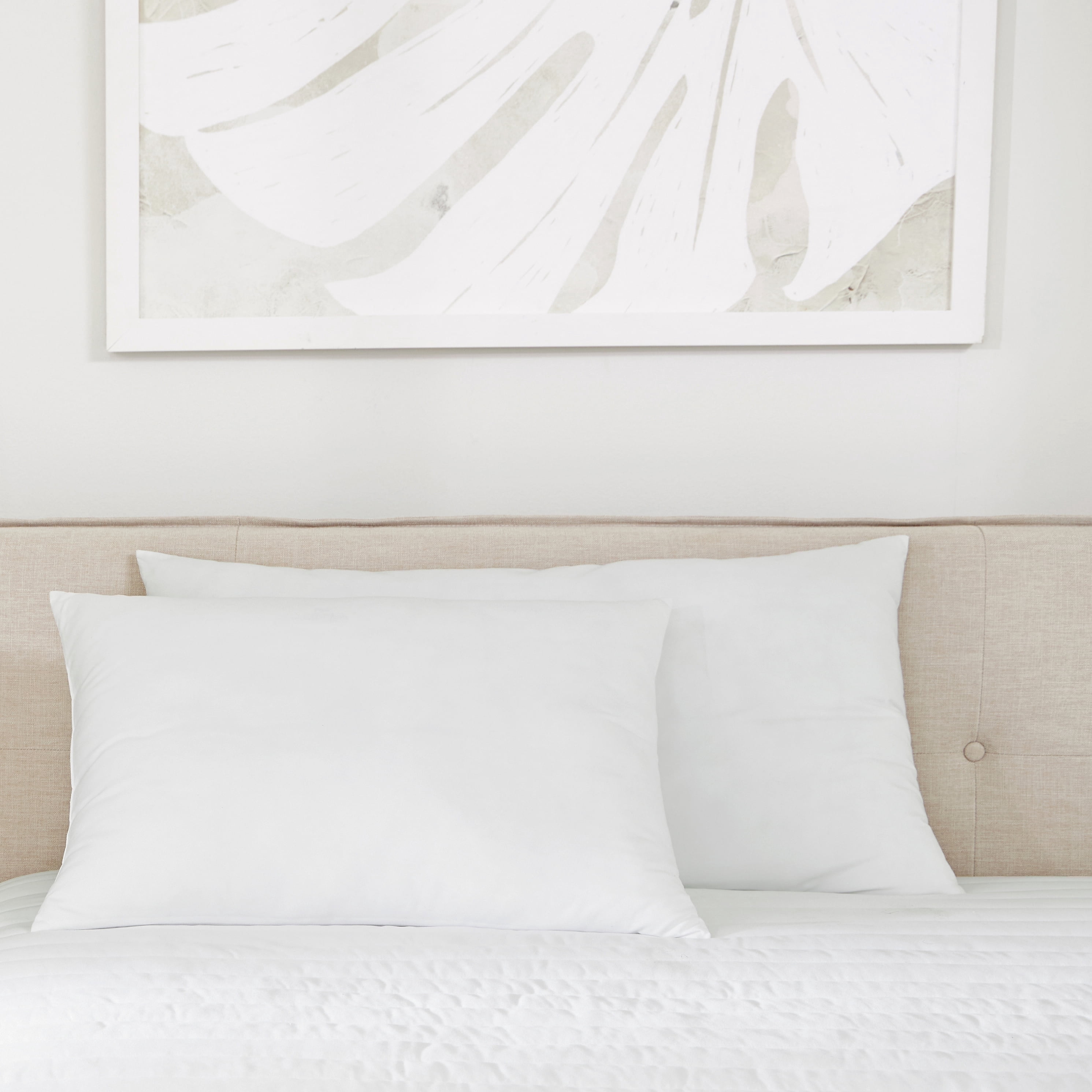 Plush Bed Pillows 2-Pack For All Sleep Styles - Back, Side and Stomach Sleepers - in Standard/Queen Size by Comfort Canopy