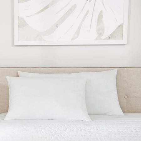 Plush Bed Pillows 2-Pack For All Sleep Styles - Back, Side and Stomach Sleepers - in Standard/Queen Size by Comfort Canopy