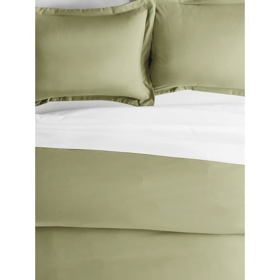 Comfort Canopy - 2 Pack Sage Pillow Shams Microfiber Ultra Soft for King Beds