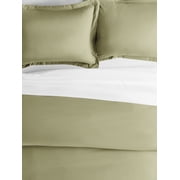 Comfort Canopy - 2 Pack Sage Pillow Shams Microfiber Ultra Soft for Standard/Queen Beds