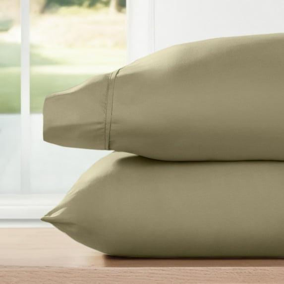 Super Soft Pillowcase 2-Pack Set Sage Green for King Bedding by Comfort Canopy