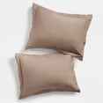 thumbnail image 1 of Comfort Canopy 2-Pack Pillow Shams Set - Ultra Soft & Breathable, Standard/Queen, Taupe, 1 of 11