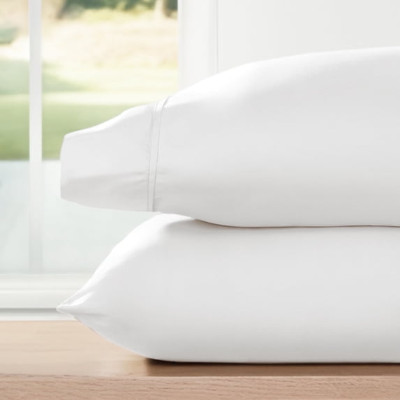 Comfort Canopy 2-Pack Pillowcase Set - Ultra Soft & Breathable, Standard/Queen, White