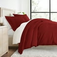 thumbnail image 1 of Ultra Soft & Breathable - Duvet Cover Set - Full/Queen Burgundy Bedding by Comfort Canopy, 1 of 11