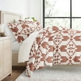 thumbnail image 1 of Duvet Covert Set - Ultra Soft - Clay Adobe Diamond Southwestern Boho for Twin Size Bedding by Comfort Canopy, 1 of 15