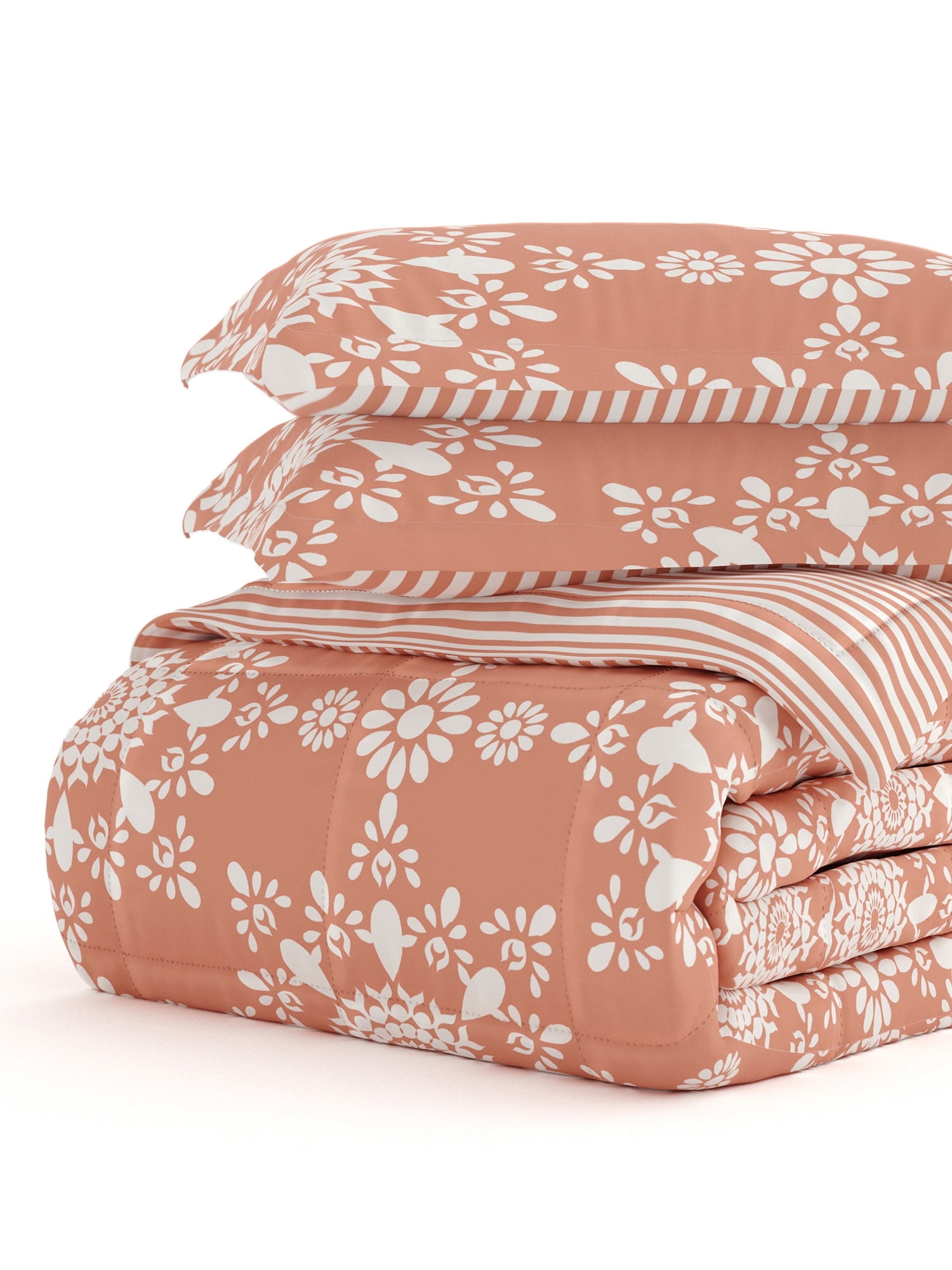 King Clay Reversible Down Alternative Microfiber Bedspread Set