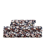 Delicate Blossoms Bed Sheets Set - Breathable and Ultra-Soft Floral Dream Terracotta for Queen Size Bedding by Comfort Canopy