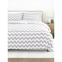 Comfort Canopy - 3 Piece Gray Arrow Dreams Pattern Duvet Cover Set with Shams for King Beds