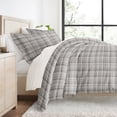 thumbnail image 1 of Duvet Cover Set - Ultra Soft & Breathable - Gray Polka Dot and Striped for King Size Bedding by Comfort Canopy, 1 of 13
