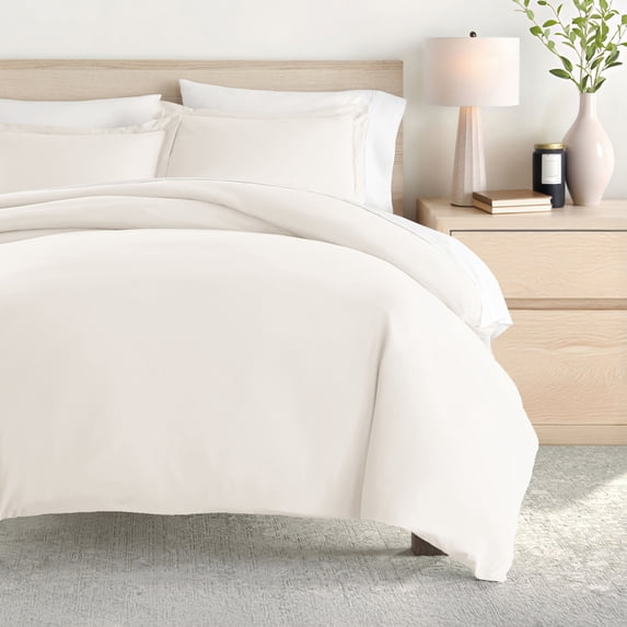 Comfort Canopy - Ultra Soft & Breathable - Duvet Cover Set with Shams, Full/Queen, Ivory