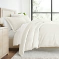 thumbnail image 1 of Duvet Cover Set - Ultra Soft & Breathable - Ivory Rugged Striped for Queen Size Bedding by Comfort Canopy, 1 of 13