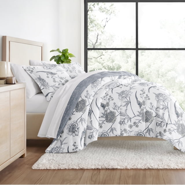All Season Ultra Soft Comforter Set Lightweight Bedding in Molly Botanicals for King/Cal King by Comfort Canopy