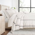 thumbnail image 1 of Duvet Covert Set - Ultra Soft - Natural Clay Geometric Line for Queen Size Bedding by Comfort Canopy, 1 of 15