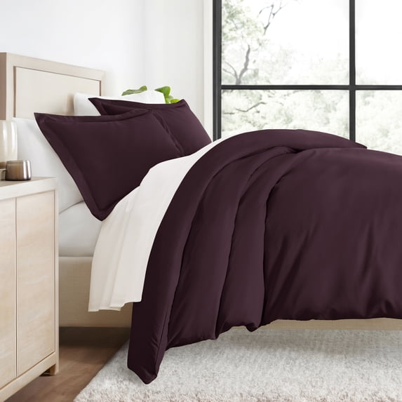 Ultra Soft & Breathable - Duvet Cover Set - Full/Queen Purple Bedding by Comfort Canopy