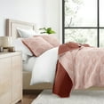 thumbnail image 1 of Ultra Soft Lightweight Quilt Sets in Scalloped Terracotta for King/Cal-King Bedding by Comfort Canopy, 1 of 16