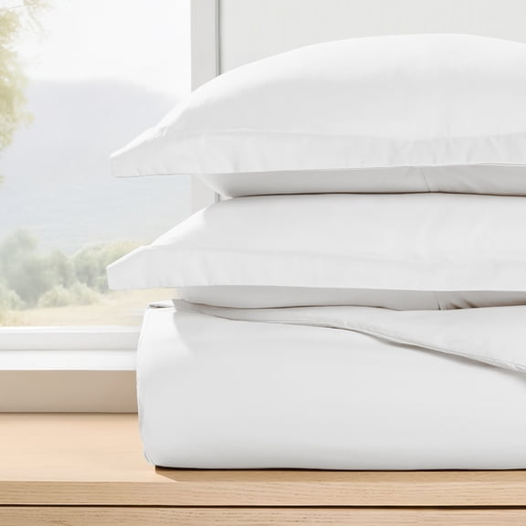Ultra Soft & Breathable - Duvet Cover Set - King/Cal-King White Bedding by Comfort Canopy