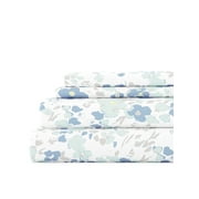 Ultra Soft &amp; Breathable Wrinkle Free Bed Sheets Set - Farmhouse Violet Floral Pattern for King Size Bedding by Comfort Canopy