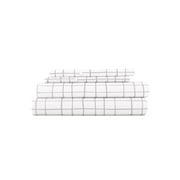 Comfort Canopy - 4 Piece Light Gray Microfiber Weave Bed Sheets for Queen Size Bedding